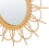 Beliani Wall Mirror TELAKIA 60 cm 60 cm Rattan Natural 5