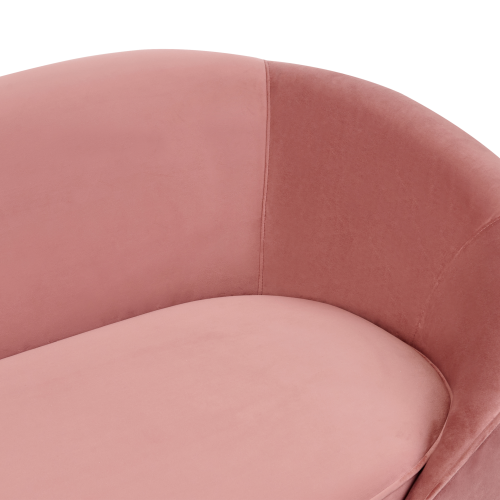 Beliani Sofa 2 Seater SAVAR Velvet Pink 1