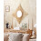 Beliani Wall Mirror MAJENE 60 cm 60 cm Rattan Natural 2