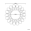 Beliani Wall Mirror BABAI 60 cm 60 cm Rattan Natural 3