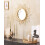 Beliani Wall Mirror AROEK 61 cm 61 cm Rattan Natural 4