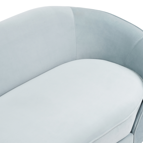Beliani Sofa 2 Seater SAVAR Velvet Light Blue 2