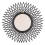 Beliani Wall Mirror TAGOLU 60 cm 60 cm Rattan Black 4
