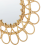 Beliani Wall Mirror BABAI 60 cm 60 cm Rattan Natural 5