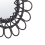 Beliani Wall Mirror BABAI 60 cm 60 cm Rattan Black 5