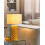 Beliani Table Lamp BALONNE Ceramic Yellow 2