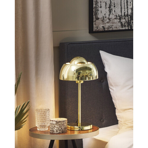 Beliani Table Lamp SENETTE Metal Gold 1