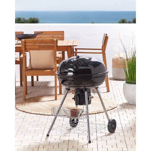 Beliani Charcoal BBQ Grill MARAPI Metal Black 2