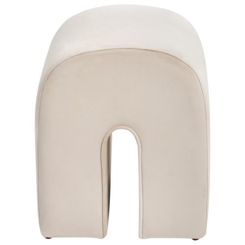 Beliani Pouffe MODOC Velvet Beige 1