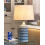 Beliani Table Lamp GEORGINA Ceramic Blue 2