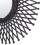 Beliani Wall Mirror TAGOLU 60 cm 60 cm Rattan Black 5