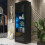 Display Cabinet 170cm Illume - Black with Gloss Doors and LED Lights 1