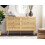 Beliani 6 Drawer Chest PEROTE Rattan Light Brown 2