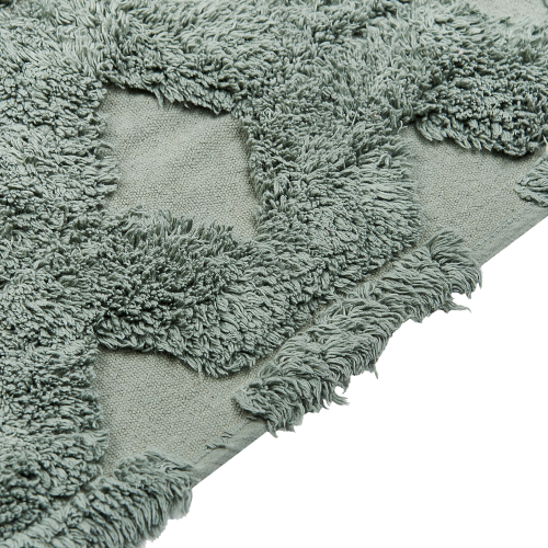 Beliani Rug KARS Green 80 x 150 cm Cotton 2