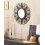 Beliani Wall Mirror PASAKU 60 cm 60 cm Rattan Black 2