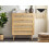 Beliani 4 Drawer Chest PEROTE Rattan Light Brown 2