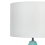 Beliani Table Lamp ATABA Ceramic Turquoise 5