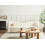 Beliani Sofa 3 Seater VELTADA Velvet Off-White 2