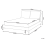Beliani Bed Velvet MELLE 140 x 200 cm (EU Double) Grey 4