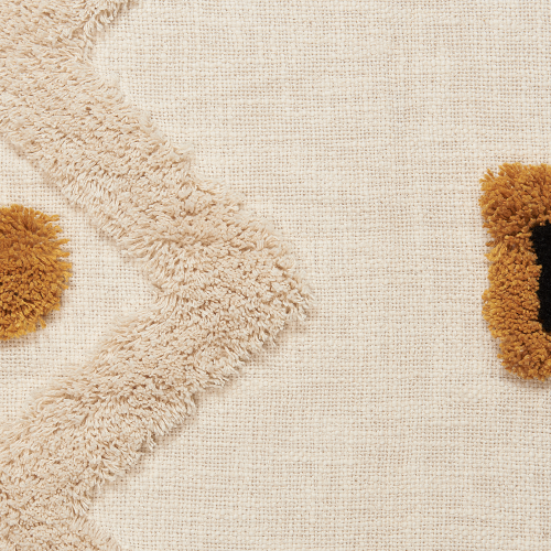 Beliani Blanket ADONI Cotton 130 x 180 cm Beige 2