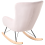 Beliani Rocking Chair ELLAN Velvet Pink 8