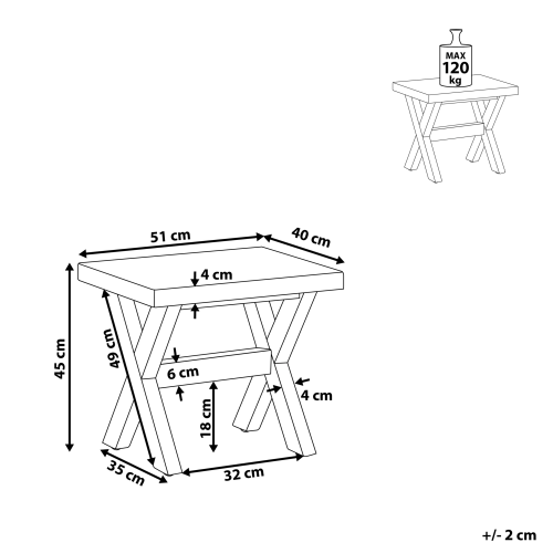 Beliani Garden Stool OLBIA Concrete White 2