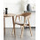 Beliani Set of 2 Dining Chairs YUBA Wood Light Grey 2