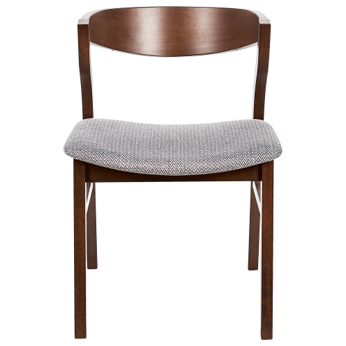 Beliani Set of 2 Dining Chairs MAROA Wood Light Grey 2