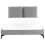 Beliani Bed Velvet MELLE 140 x 200 cm (EU Double) Grey 5