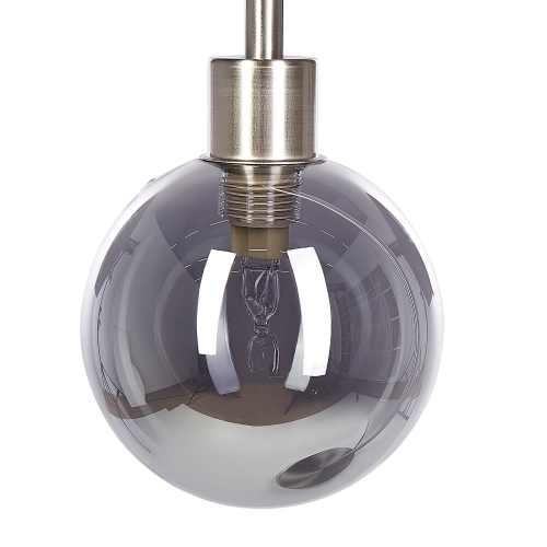 Beliani Table Lamp RAMIS Metal Silver 1
