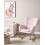 Beliani Rocking Chair ELLAN Velvet Pink 2