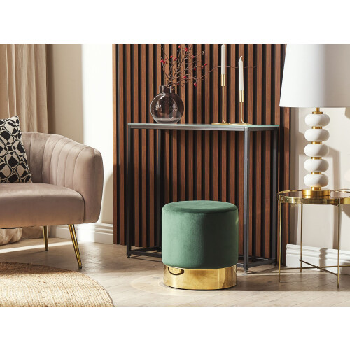 Beliani Pouffe SOPHIA Velvet Dark Green 1
