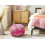 Beliani Pouffe CONRAD Cotton Pink 6