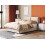 Beliani Ottoman Bed BATILLY Velvet Light Beige 140 x 200 cm (EU Double) 2