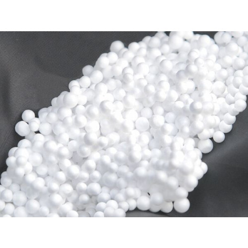 Beliani Bean Bag 300 L FUZZY EPS 10 cm 60 cm White 1