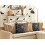 Beliani Throw Cushion LYCORIS 45 x 45 cm Velvet Black Abstract Pattern 2