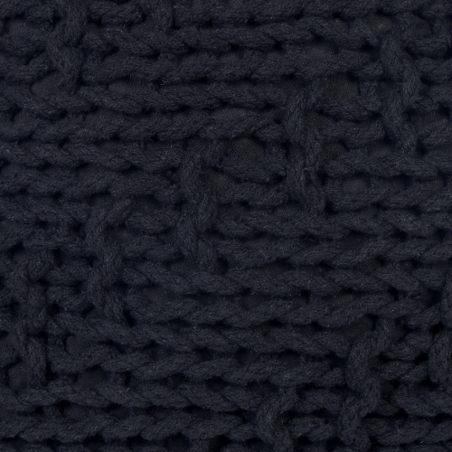 Beliani Pouffe PRIENE Cotton Black 1