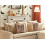 Beliani Throw Cushion MORTESTI 45 x 45 cm Velvet Light Beige Abstract Pattern 2
