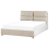 Beliani Ottoman Bed BATILLY Velvet Light Beige 140 x 200 cm (EU Double) 4