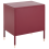 Beliani Bedside Table OSSETT Metal Dark Red 5