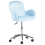 Beliani Desk Chair PRIDDY Velvet Light Blue 8