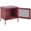 Beliani Bedside Table OSSETT Metal Dark Red 4