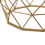 Beliani Side Table HALSEY Gold 5
