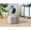 Beliani Pouffe MURIETTA Velvet Light Grey 2