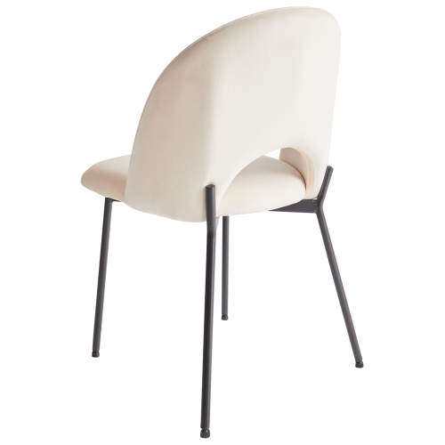 Beliani Set of 2 Dining Chairs COVELO Velvet Light Beige 1