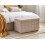 Beliani Storage Ottoman MICHIGAN Boucle Beige 6