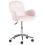 Beliani Desk Chair PRIDDY Velvet Pink 3