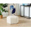 Beliani Pouffe MURIETTA Velvet Off-White 2