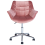 Beliani Desk Chair LABELLE Velvet Pink 2