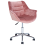 Beliani Desk Chair LABELLE Velvet Pink 3